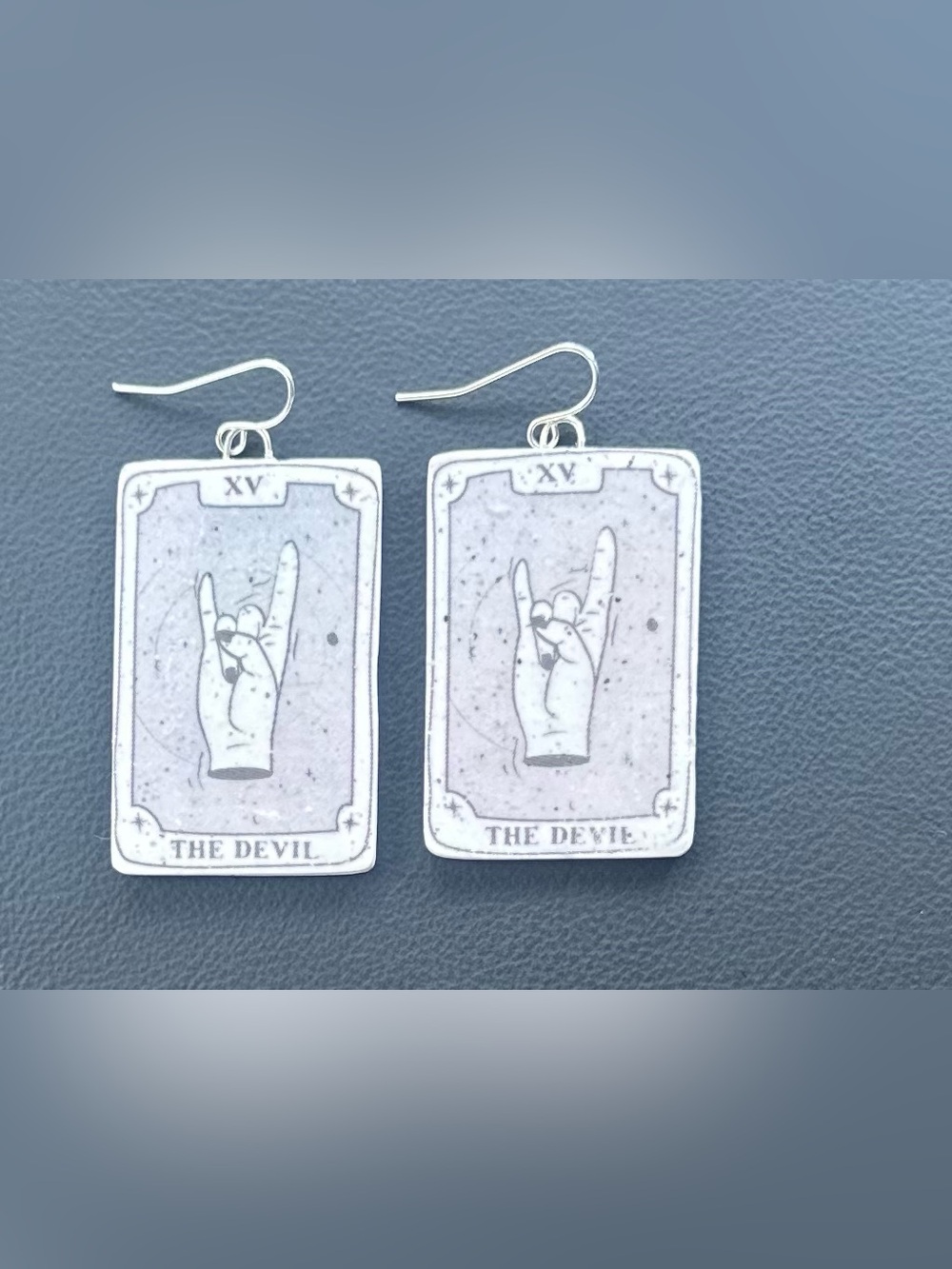 Tarot Card Statement Earrings The Devil (XV) | Handmade Polymer Clay Earrings
